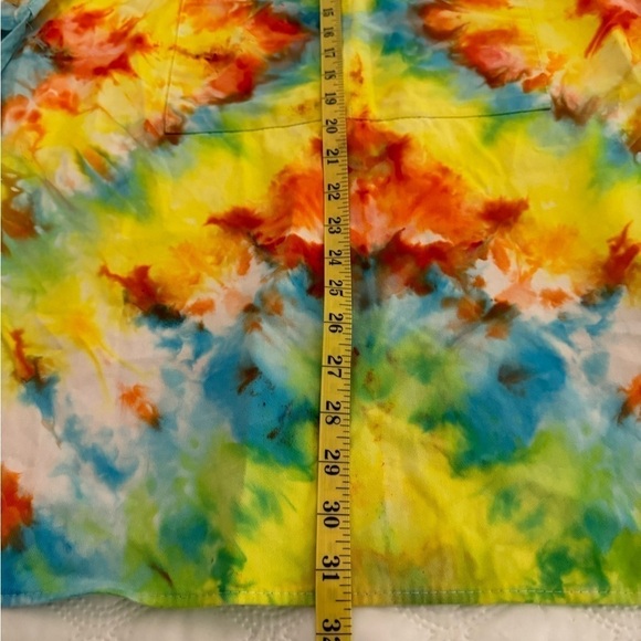 Hand crafted after tie dyed apron.  Put some color in your kitchen - Picture 5 of 6